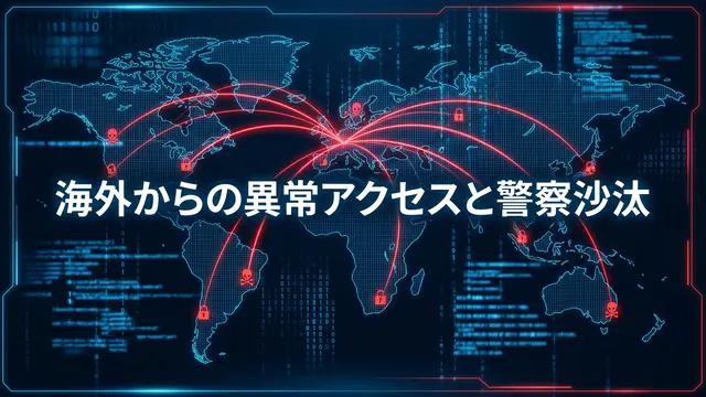 海外からの異常アクセスと警察沙汰