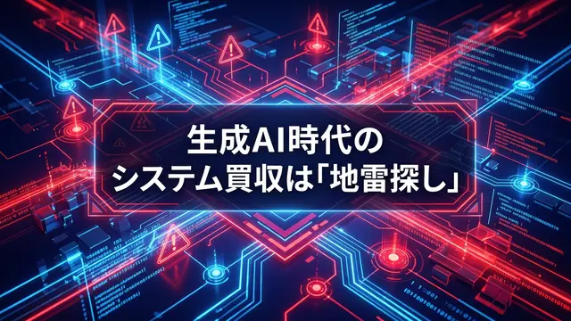 生成AI時代のシステム買収リスク