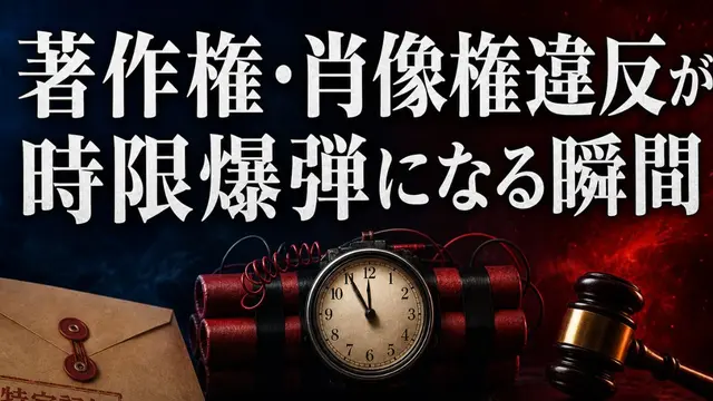 著作権・肖像権違反が時限爆弾になる瞬間