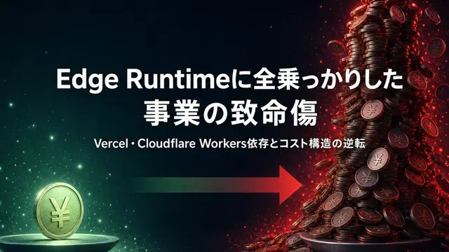 Edge Runtimeに全乗っかりした事業の致命傷