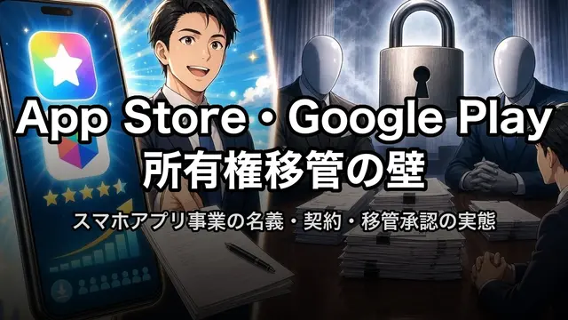 App Store・Google Play所有権移管の壁