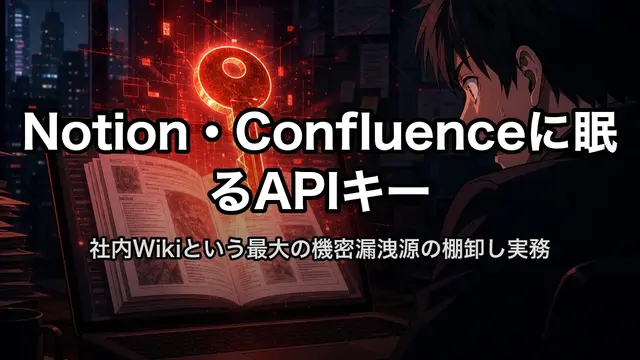 Notion・Confluenceに眠るAPIキー