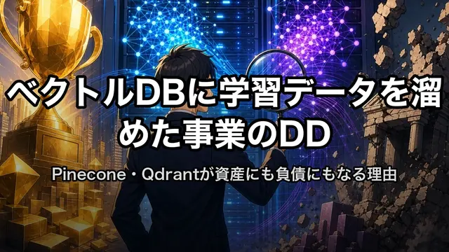 ベクトルDBに学習データを溜めた事業のDD