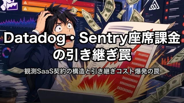 Datadog・Sentry座席課金の引き継ぎ罠