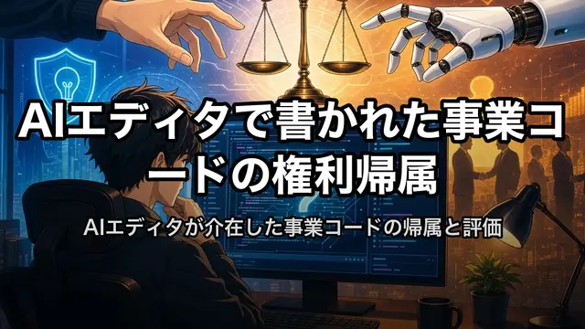 AIエディタで書かれた事業コードの権利帰属