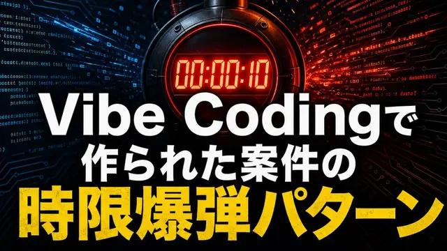 Vibe Codingで作られた案件の時限爆弾パターン