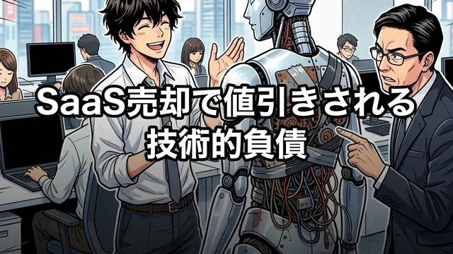 SaaS売却で値引きされる技術的負債