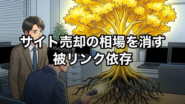 サイト売却の相場を消す被リンク依存