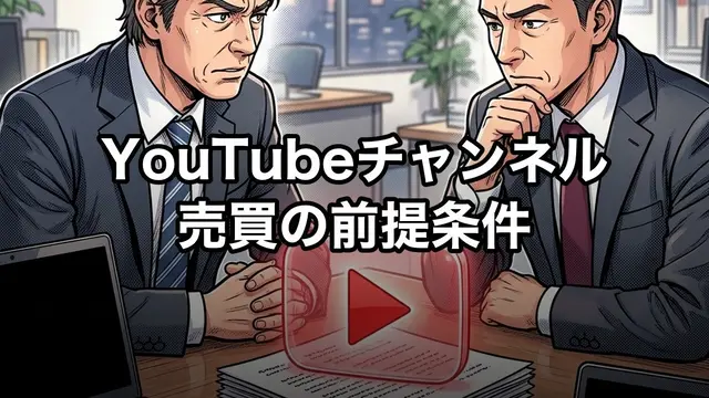 YouTubeチャンネル売買の前提条件