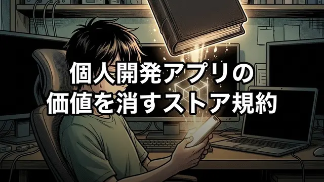 個人開発アプリの価値を消すストア規約