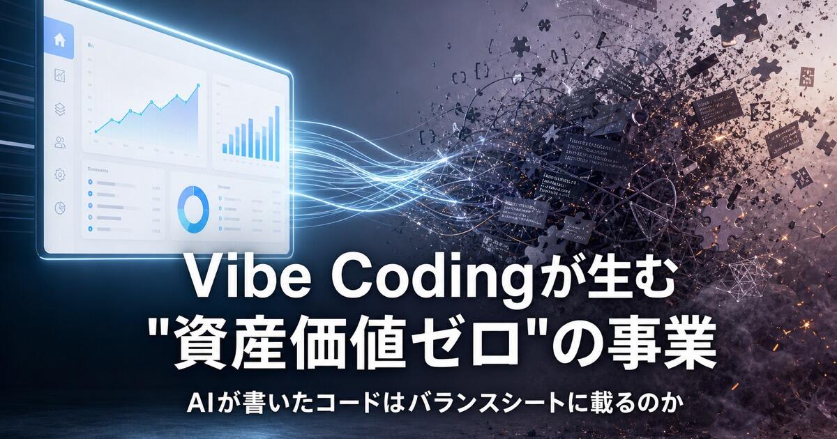 Vibe Codingが生む“資産価値ゼロ”の事業