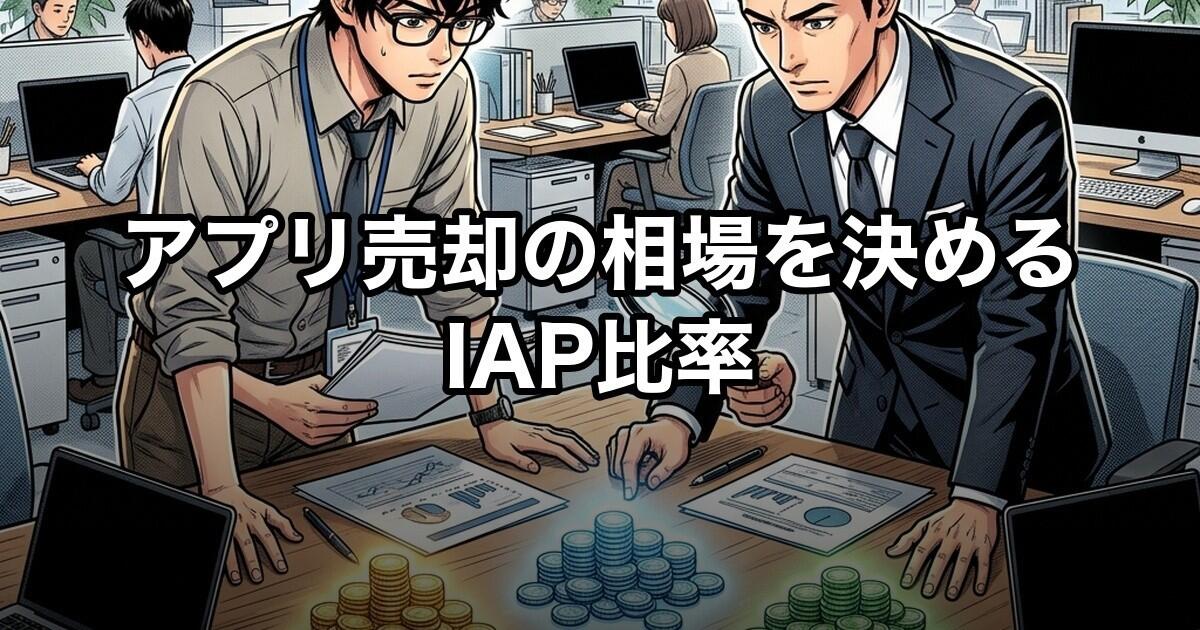 アプリ売却の相場を決めるIAP比率