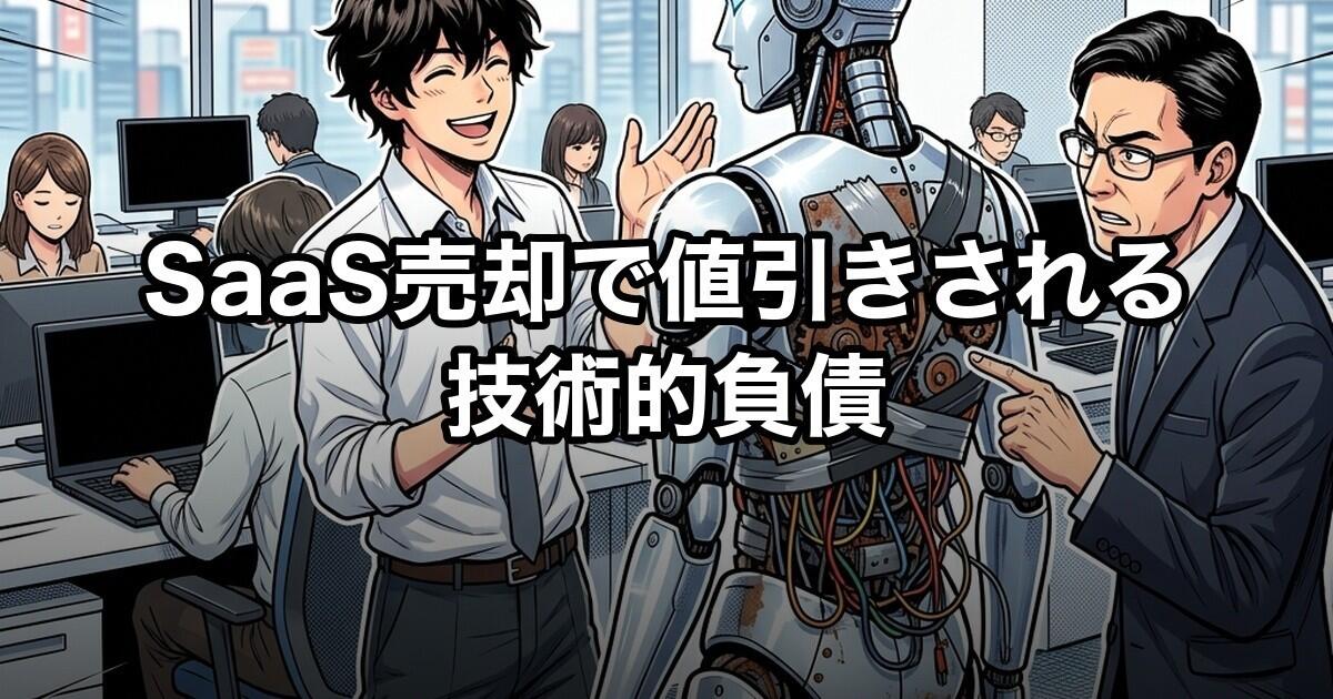 SaaS売却で値引きされる技術的負債