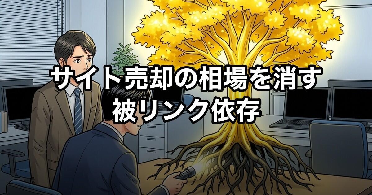サイト売却の相場を消す被リンク依存
