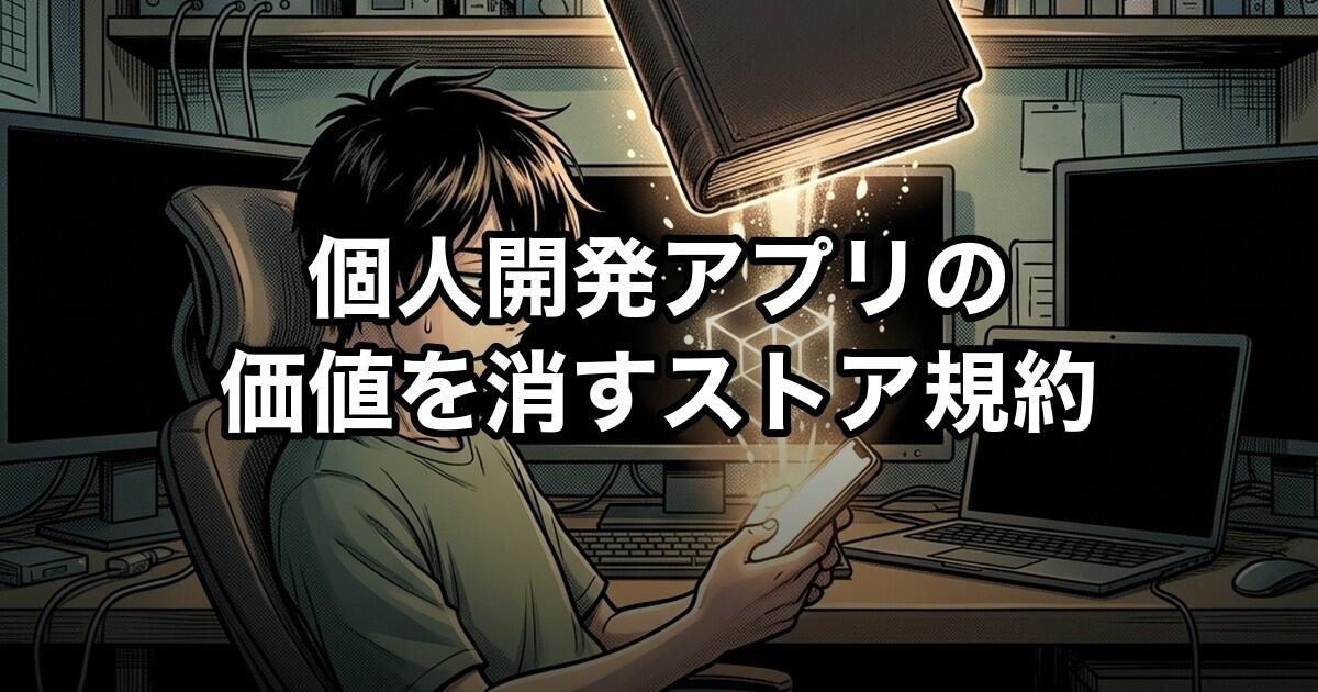 個人開発アプリの価値を消すストア規約