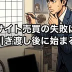 サイト売買の失敗は引き渡し後に始まる