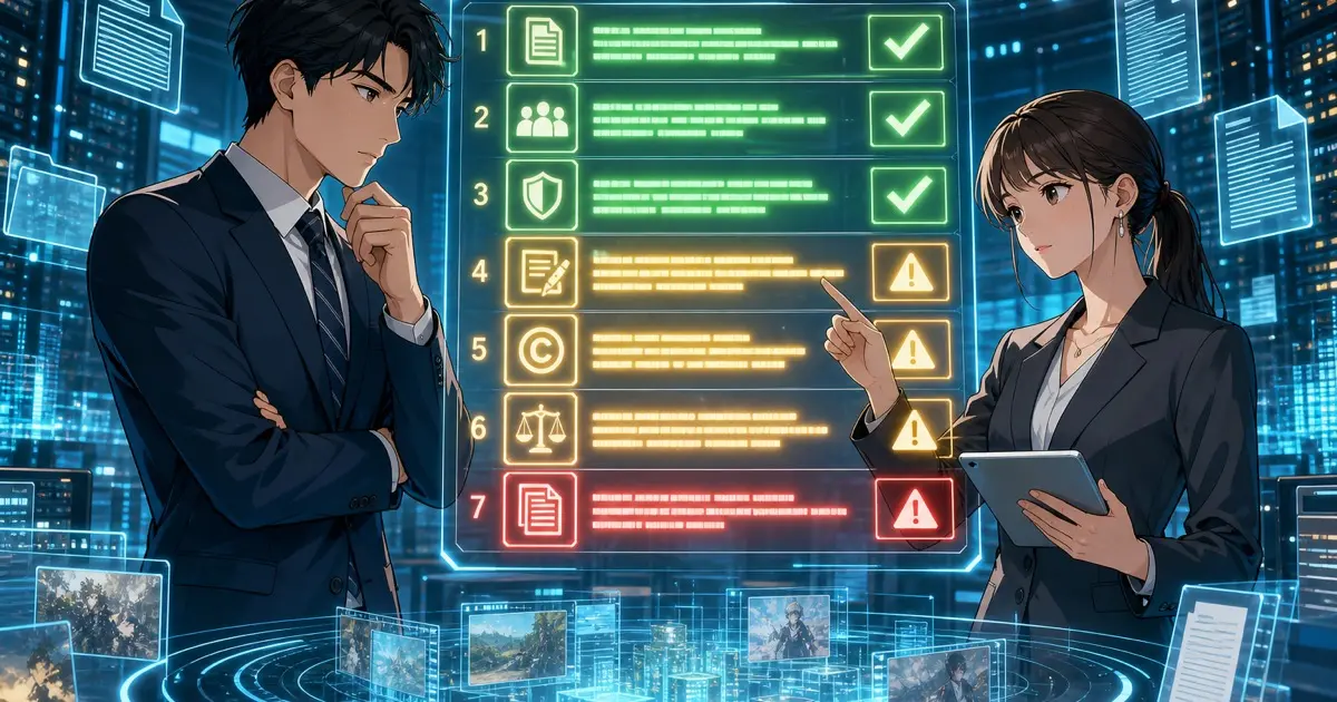 買収前に必ず実施すべき「コンテンツ権利関係DD」7つの確認項目