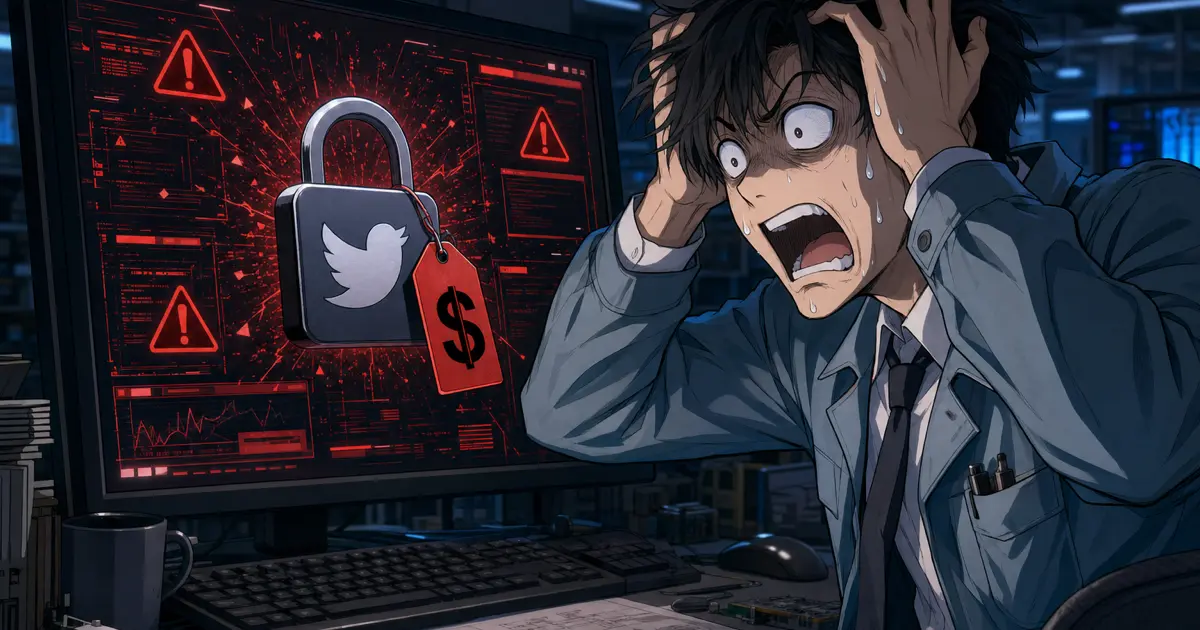X(旧Twitter)API有料化という震撼 ── 「無料のインフラ」が突然、月100万円超になった日